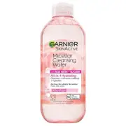 Garnier Micellar Water with Rose Water and Glycerin, Hydrating Facial Cleanser &