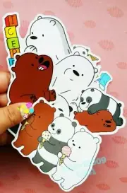 WE BEAR BEARS STICKERS CARTOON NETWORK WATERPROOF DECAL SET OF 9 SET #1
