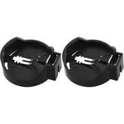 2x 3V Button Coin Cell/Lithium PCB Mounting 28.7mm Battery Holder/Case Black
