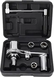 XTevu Torsion Multiplier Wrench, Lug Nut Remover and Torque Multiplier Tool 1 2in 1:16 Gear Ratio with 17mm 19mm 21mm Sockets for Car SUV Tire Nut Removal