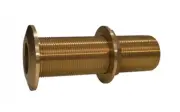 GROCO 1 1/4" BRONZE EXTRA LONG THRU-HULL FITTING WITH NUT THXL-1250-W