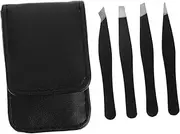 Outanaya 1Set Stainless Steel Eyebrow Tweezers for Beauty Ergonomic Design Eyebrow Clips Practical Salon Tool for Men Women Durable Safe Eyebrow Puller for Daily Use