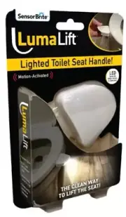 New Luma Lift Light Up Toilet Seat Handle Night Light Sensor Bright