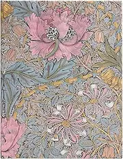 Morris Pink Honeysuckle (William Morris) Ultra 12-month Vertical Hardback Dayplanner 2025 (Elastic Band Closure)