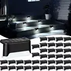 Tuanse 36 Pack Solar Deck Lights Outdoor Step Waterproof Solar Fence Step for