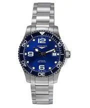 Longines HydroConquest Swiss Made Sunray Blue Dial L3.780.4.96.6 300M Mens Watch