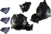 Guard Crash Bar Motorcycles Engine Cover Protection Case Fit for Aprilia RS660 Tuono 660 Tuareg 660 Engine Protection Case Guard Bumper(One Set 3 PCS-BL)
