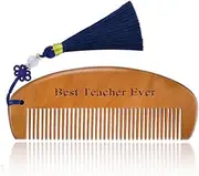 Teacher Appreciation Gifts Comb for Women Wooden Massage Combs Best Teacher Ever Thank You Graduation Gift Comb for Teachers End of the Year