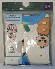 Cocomelon Toddler Boys One Piece Footed Sleeper Pajamas Size 12 Months