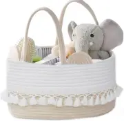 Baby Nappy Caddy, KELIOO Diaper Caddy Organizer with Handle, Large Nursery St...