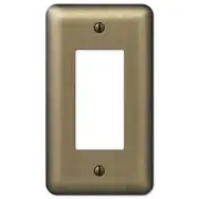 Amerelle 154R Devon Brushed Brass 1-Gang Stamped Steel Rocker Wall Plate