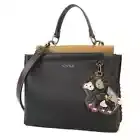 NEW Chala Converts Satchel Crossbody Tote Vegan SPOTTED BLACK PIG Coin Purse