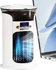 Evaporative Air Relier - Portable Air Conditioner | Desk Evaporative Humidifier | Made More Air USB Smart USB for Garage Camping Camping Outdoor Indoor with Remote Control and LED