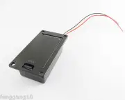 10x 9V Battery Case Holder Cover Box Active Guitar Bass Pickup Electronics Black