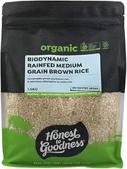 Honest to Goodness Organic Biodynamic Rain-Fed Medium Grain Brown Rice 1.5 kg