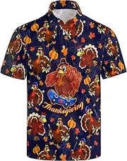 [Wemkuqa] Funny Golf Shirts for Men Moisture Wicking Men's Fun Golf Polo Shirts Quick-Dry Polo Shirts Short Sleeve