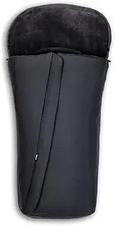 [hauck] Universal Footmuff, Winter Black - for Pushchairs, Strollers, Prams & Buggys, Warm & Soft Fleece, Machine Washable