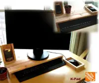 在飛比找Yahoo!奇摩拍賣優惠-ZAKKA木製ㄇ型架(螢幕架電腦架鍵盤架文件櫃電腦桌電視櫃矮
