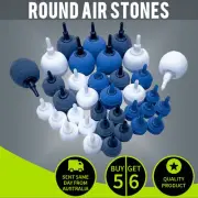 Round Air Stones 4 Aquarium Fish Tank & Hydroponic Pond Pump DWC Airstone Bubble