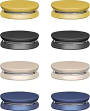 [PEUTIER] 8 Pcs Strong Magnetic Hidzab Pins Universal Without Hooks Magnetic Scarf Clip for Scarf Magnets (Matt Yellow, Brown, Black, Navy)