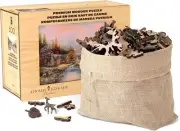 Whimsy Cut 500 Piece Thomas Kinkade Wood Jigsaw Puzzle - Sierra Paradise Art