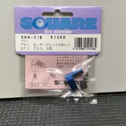 Square Blue Aluminum Motor Plate Support HPI RS4 Pro3 Vintage RC Super Rare
