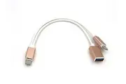 Powered USB-C Male to USB Type-A Female OTG Adapter Cable With USB Power Supply
