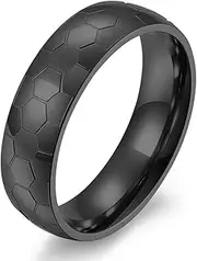 [SCOCCA] World Cup Soccer Fan Titanium Ring, Men's Hip Hop World Cup Ring