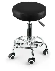 [Levede] Swivel Salon Stool Bar in Black