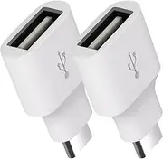 pluX 2Pcs 3.0 USB C to USB Adapter USB-C Male to USB Female Adapter Compatible with MacBook Pro 2021 MacBook Air iPad mini 6 Pro Surface Pro 8/X Go and Other Type C or Thunderbolt 4/3 Devices