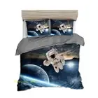 Astronaut Moon Queen/Single/King/Double Bed Doona Quilt Duvet Cover Set Linen