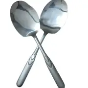 thickened stainless steel rice serving spoon set of 2