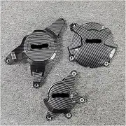 Engine Timing Part Covers Motorcycle Accessories Engine Cover Protection Kit for Honda CB650R CB650 CBR650 R 2021 2022 2023 Engine Guards Starter Cover(Carbon Fiber Texture)