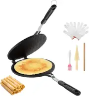 Dyna-Living Waffle Cone Maker Non-stick Ice Cream 8.66 Black