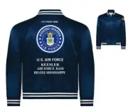 KEESLER AIR FORCE BASE*BILOXI-MISSISSIPPI*EMBROIDERED SATIN JACKET(BACK ONLY)