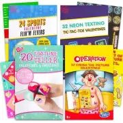 100 Pack Valentines Exchange Cards for Kids Assorted - 100 Valentines Day