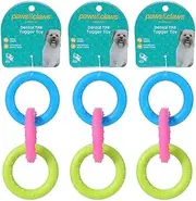 3x 3pc Paws & Claws Pet/Dog 16cm Dental TPR Spikey Ring Tugger Chew Fun Play Toy