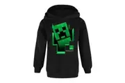 Minecraft Childrens/Kids Creeper Inside Hoodie (Black) - UTNS7305