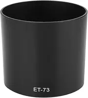 ET 73 Mount Lens Hood, Compatible with EF 100mm f 2.8L Macro is USM Lens, Black Plastic Material, Blocks Unwanted Light, Reduces and Lens Flare, Protects Lens