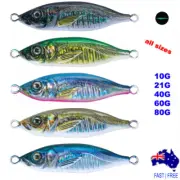 Metal Jigs Yakka Pilly 10g 21g 40g 60g 80g Fishing Lures Jigging Kings Jewfish