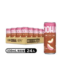 在飛比找momo購物網優惠-【OOHA】氣泡飲 水蜜桃烏龍茶 易開罐330ml x24入