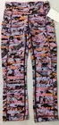 Lululemon Women 21” Speed Up Crop Lux LW6AO8S VSNM Purple Orange Print Size 2