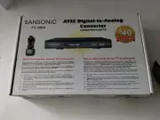 New in Box Sansonic FT-300A ATSC Digital To Analog TV Converter Box New Open Box