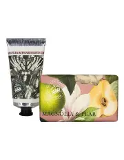 [English Soap Company] Royal Kew Gardens Magnolia, Pear Hand Cream And Soap Bundle