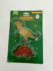 NIP Dinosaur Cookie Cutters Set of 2 Handstand Kitchen T Rex Stegasaurus