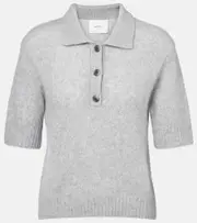 [Lisa Yang] Lisa Yang Masy cashmere and silk polo shirt XS grey