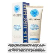 Little Urchin Natural Clear Zinc Sunscreen SPF50+ 100g
