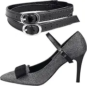 [Generic] Shoe Straps for Heels,Adjustable Elastic Shoe Straps - Anti Dropping Straps with Buckles, Shoelace Belt Women Shoe Strap