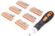58Pc Ratchet Screwdriver Bits Set Nut Driver Setter Hex Torx Key Phillips Slot