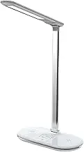 Desktop Lamp | Table Lamp Wireless Charger Bedside Light | Folding Adjustable Lighting USB Rechargeable Phone Charger, Reading Light Modern Decor for Bedroom